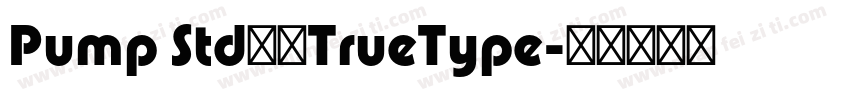 Pump Std常规TrueType字体转换